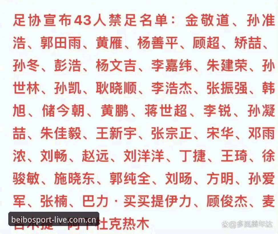 为什么足协第三批禁足名单需要“数据化复盘”？从贝博体育玩法看处罚名单的技术拆解